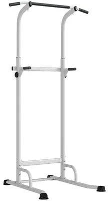 Immagine prodotto di Stazione Fitness con Barre per Dip e Trazioni Altezza Regolabile 176,5-227 cm e Capacità 120 kg Bianco