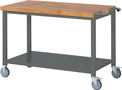 Produktbild von STIER Fahrbare Werkbank Premium mit Ablageboden BxTxH 1250x700x880 mm
