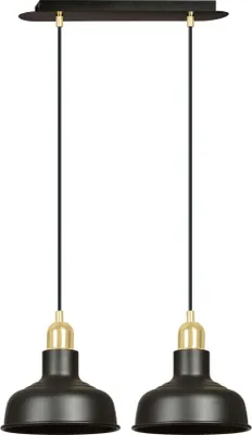 Immagine prodotto di LAMPADA A SOSPENSIONE Emibig 2xE27 60W IBOR 2 NERA 1042/2