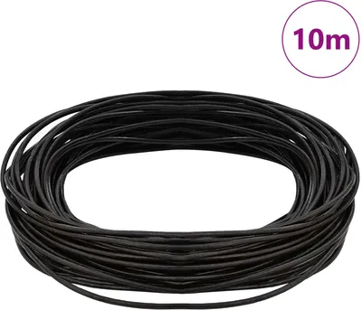 Produktbild von vidaXL Leder Schnur 1 Dunkelbraun Ø1,5 mm x 10 m Leder