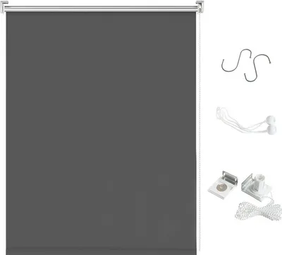 Produktbild von Markiza balkonowa pionowa Jopassy 180 x 140 cm, ochrona przeciwsłoneczna, markiza pionowa odporna na promieniowanie UV, ochrona przed wiatrem i osłona prywatności, wykonana z metalu i poliestru, antracytowa