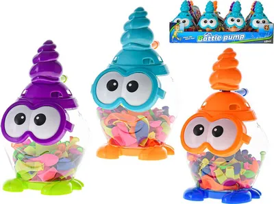 Obrázok produktu pre Vodné bomby, 100 kusov s pumpou, 19 cm