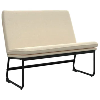 Immagine prodotto di vidaXL Panca crema 100x75x76 cm tessuto