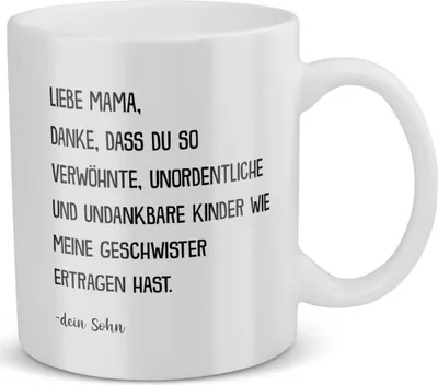 Produktbild von 22Feels Mama Geschenk von Sohn Muttertag Mutter Tasse Geburtstag Kaffeetasse Frauen Weihnachten Haferl Geschenkidee
