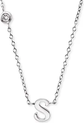 Produktbild von Engelsrufer Buchstaben S Kette Silber ERN-INITIAL-S mit Zirkonia