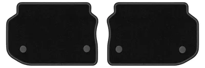 Obrázok produktu pre Zadné velurové koberce pre: BMW 5 F10 2010-2013 (sedan) – 2 ks, čierne, na mieru – Wielganizator LUX