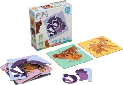 Obrázek produktu pro KukiKuk Véééliké puzzle Mláďata s mámou