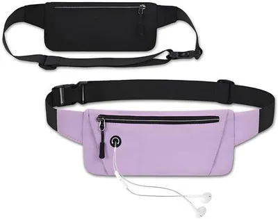 Image de Sac de sport pour femmes - Imperméable - Bandoulière avec sortie pour écouteurs - Bandoulière pour smartphone - Sacs de sport pour femmes - Idéal pour la course à pied/le jogging