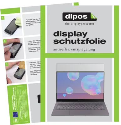 Produktbild von 2x Schutzfolie für Samsung Galaxy Book S matt Displayschutzfolie Folie Display Schutz dipos