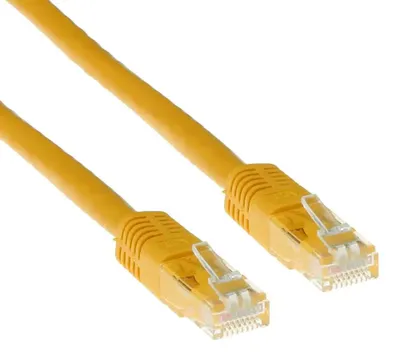 Immagine prodotto di Cavo di rete patch ACT cat.6, U/UTP 0.25 m, giallo, sfuso