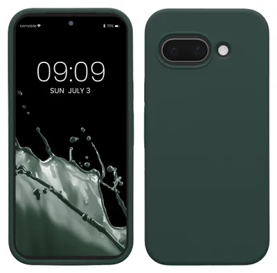 Produktbild von kwmobile Handyhülle für Google Pixel 9a Hülle, für Pixel 9a Case - Hülle Silikon - kabelloses Laden - Blaugrün