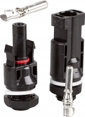 Produktbild von 0% MwSt. 2 Paar MC4 Solarstecker Steckverbinder Stecker Buchse für 4mm² - 6mm² Kabel 0%