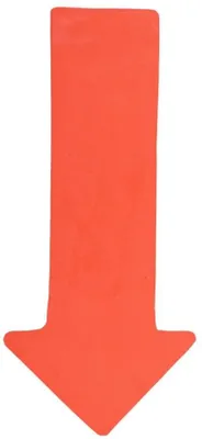 Image de Lot de 10 marquages au sol "Arrow" de la marque, couleur orange
