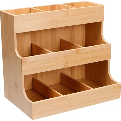 Obrázek produktu pro Bambusový kuchyňský organizér, 26,3 x 16,5 x 24 cm