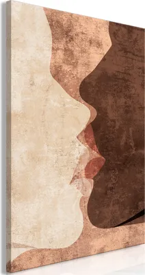Obrázek produktu pro Italské plátno Obraz na plátně - Nezemský polibek (1 část) Vertikální 40x60 cm Abstraktní h-C-0237-b-a