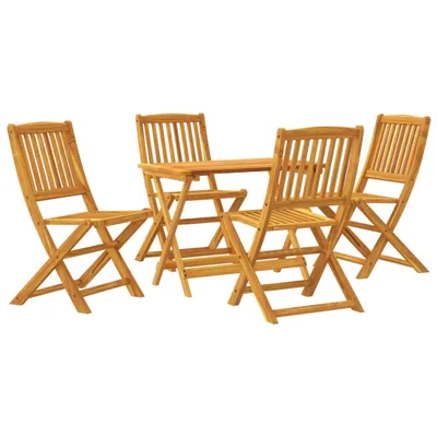 Produktbild von vidaXL 5-tlg. Garten-Essgruppe Klappbar Massivholz Akazie