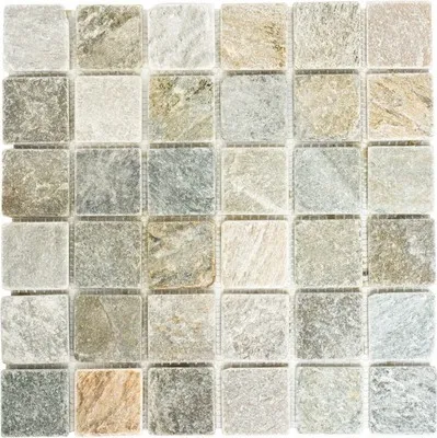 Produktbild von Natursteinmosaik XQM 001M 30,5x32,5 cm beige/grau