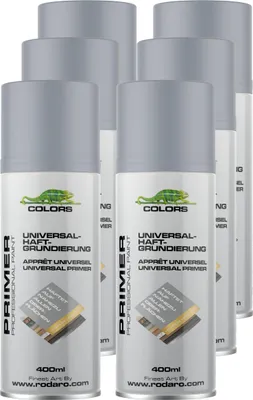 Produktbild von COLORS Universalgrundierung Sprühlack grau 6er Set