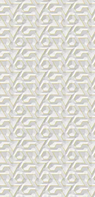 Produktbild von PVC Wandpaneel Duschrückwand 3D GEOMETRY GOLD Hochglanz - 122x244cm