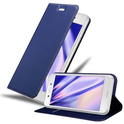 Produktbild von Cadorabo Handyhülle für Sony Xperia X Schutz Hülle in Blau Cover Etui Book Case Booklet