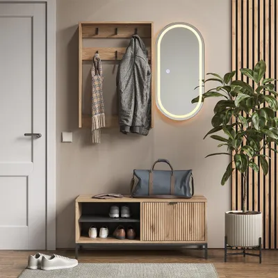 Image de Vestiaire Vicco Eliza Chêne Viking 100x45cm Set, 3 pièces, Model 58599