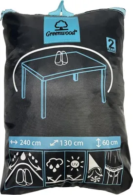 Produktbild von Outdoor-Gartentischabdeckung 240x130x60cm wasserdichte Abdeckung CVT2