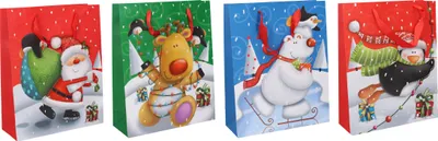 Produktbild von Geschenktüte S 17,5x23,5x8 cm Weihnachten