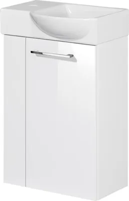 Produktbild von Fackelmann SBC SCENO Gäste WC Set 2-teilig 45 cm, Weiß, rechts, Keramik