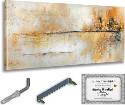 Immagine prodotto di Monica Mirafiori I 100% DIPINTO A MANO I Quadro "Attesa" 120x60cm | Quadro Dipinto a Mano | Quadro Acrilico | Quadro Acrilico Molto Grande I Arte Moderna I Quadri d'Arte