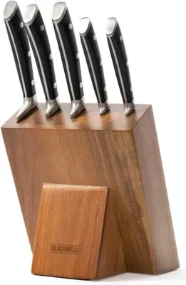 Produktbild von Messenset 6-teilig, Edelstahl, inklusive Messerschärfer, für die Küche