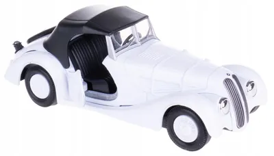Produktbild von Welly BMW 328 Oldtimer Modellauto Metall Weiß