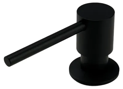 Immagine prodotto di Dispenser di sapone da incasso Pure.Sink Elite Steel Shine, nero opaco, ricaricabile dall'alto PS9010-10