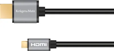 Imagen del producto de Kruger&Matz KM1238 Cable de conexión HDMI - Micro HDMI, 1,8 m, Basic