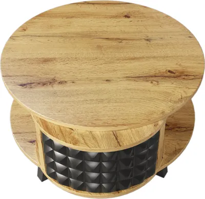 Obrázok produktu pre Konferenčný stolík Fortuna Lai 85,2 x 80 x 45,2 cm, otočný stolík, bočný stolík so skrytou vnútornou policou