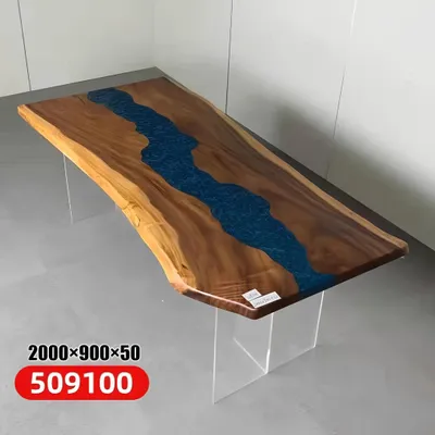Produktbild von Esstisch Meer Wasser River Echtes Holz Flusstisch 200x90 Tische Epoxidharz Neu