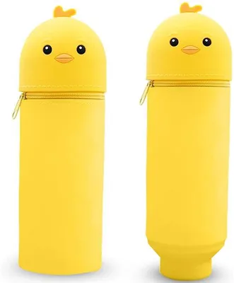 Produktbild von Silikon-Hülle, 2-in-1 Silikon-Hülle, Cartoon-Hülle, großes Etui für Bürobedarf, Silikon-Hülle für Stifte, großes Silikon-Case
