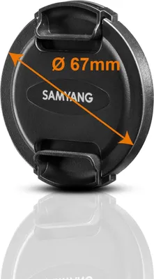 Produktbild von Samyang Frontdeckel für Objektive mit 67 mm Filtergewinde Objektivdeckel aus Kunststoff für MF 12mm F2,0 und 12mm T2,2