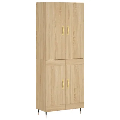 Obrázok produktu pre Vysoká skrinka dub sonoma 69,5x34x180 cm spracované drevo