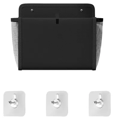 Image de Étagère suspendue pour le camping, rangement pour camping-car 33 x 29 x 15 cm, rangement mural pour camping-car, étagère de porte, étagère suspendue autocollante pour camping-cars, fourgons, caravanes, cuisines, bureaux, camping (1)