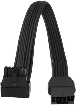 Obrázok produktu pre Kábel PCI-E 5.0 s 90° adaptérom – 30 cm – 12VHPWR 600 W – samec na samicu
