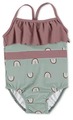 Produktbild von Sterntaler Badeanzug Regenbogen Print - UV-Schutz 50+ Schwimmanzug mit Windelein