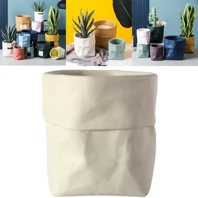 Produktbild von Omgoods - 10 cm Keramik-Pflanztopf mit Ablauflöchern und Untersetzer