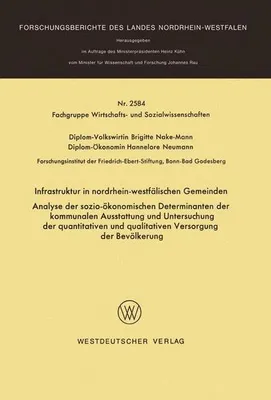 Produktbild von Infrastruktur in nordrhein-westfälischen Gemeinden