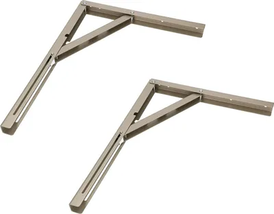 Image de KOTARBAU® 2 pièces Console pliante 400 x 300 mm Argent Toutes les couleurs Supports Acier Supports muraux Pinces Étagère angulaire Support d'étagère Équerre d'étagère Lourde charge