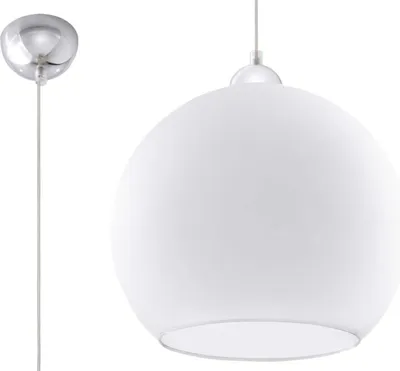Produktbild von Pendelleuchte BALL Weiß - 1x E27 Fassung - max. 60W - exkl. LED's