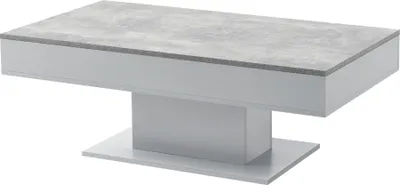 Produktbild von Couchtisch 'Lünen' mit 2 Staufächern 40 x 110 x 60 cm Beton-Optik / Grau