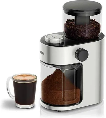 Produktbild von Professioneller Kaffeemühle 15 Stufen Edelstahl