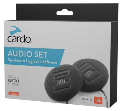 Immagine prodotto di Cardo, kit audio per cuffie JBL Dual HD da 45 mm per interfono, nero