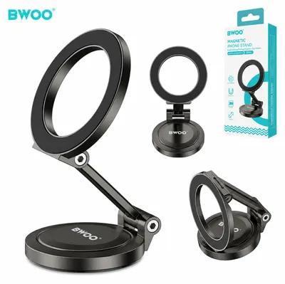 Zdjęcie produktu dla Bwoo Magnetyczny Uchwyt Samochodowy Obrotowy Zj135 Czarny