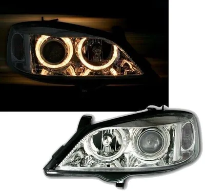 Produktbild von Scheinwerfer Klarglas links/rechts für Opel Astra G 1998-2005 Angel Eyes